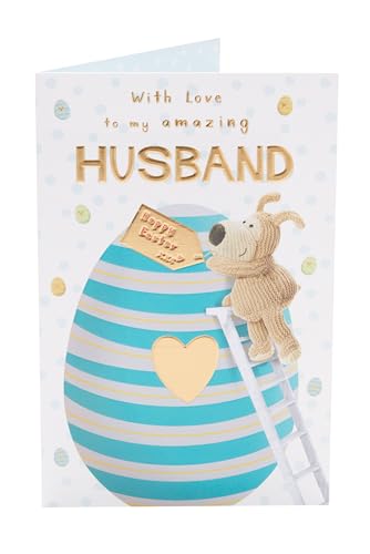 Boofle Amazing Husband Giant Egg Easter Card Cute Greeting Card