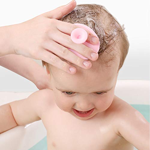 Baby Bath Brush, Baby Cradle Cap Brush, Silicone Massage Brush, Silicone Scrubbers Exfoliator Brush   The Skin Scrubbers Baby Essential for Dry Skin, Cradle Cap and Eczema 4 Pack (Small - 4 pcs)