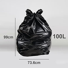 EcoBag ECO50RB 50HEAVY DUTY SUPER STRONG REFUSE SACKS 100Litre, Black