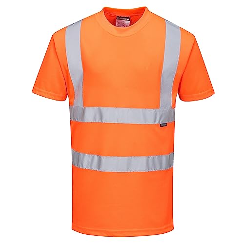 Portwest RT23 High Visibility Rail T-Shirt Orange, Medium