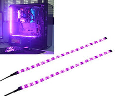 Ubanner PC LED Flexible Light Strip Computer Lighting Pink with Magnetic for PC Case Computer Lighting Kit