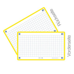 Flash Cards by Oxford, Squared with Yellow Frame, Pack of 80 Cards, 7.5x12.5cm Size 400133871