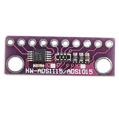 HALJIA 12 Bit I2C 4 CH ADS1115 / ADS1015 Module ADC Development Board Purple Compatible with Arduino