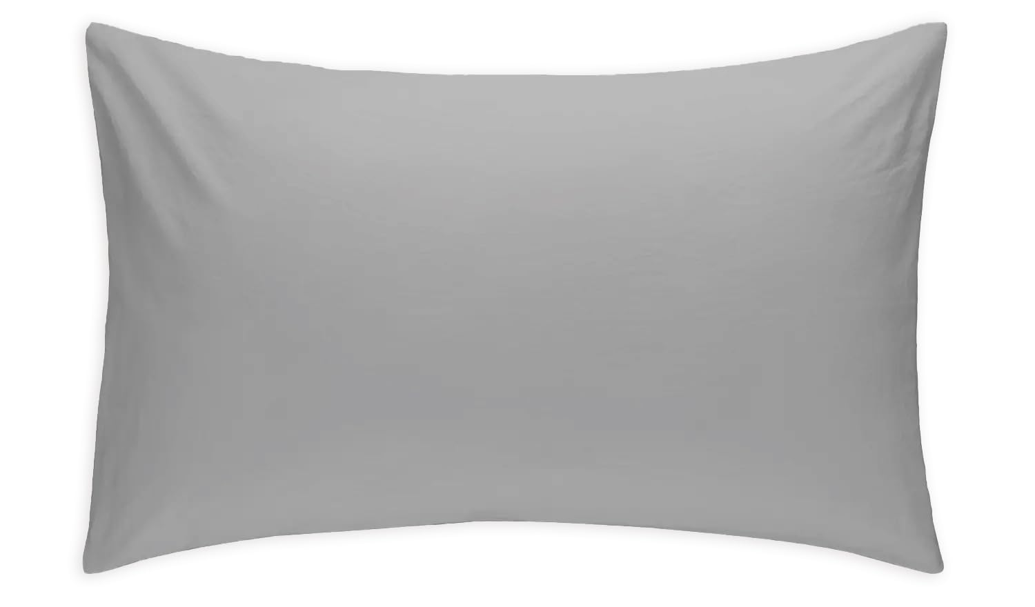 Rayyan Linen Silver Grey Pair of Pillowcases 100% Egyptian Cotton 200 Thread Counts, Pillow Cases 2 Pack 50 X 75 CM