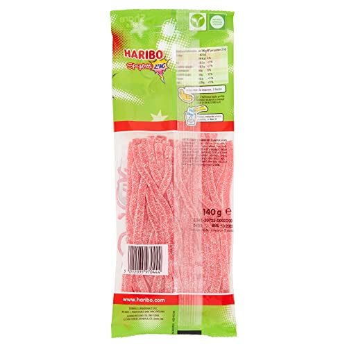 Strawberry Spaghetti Zing 140g Sweets Sharing Bag