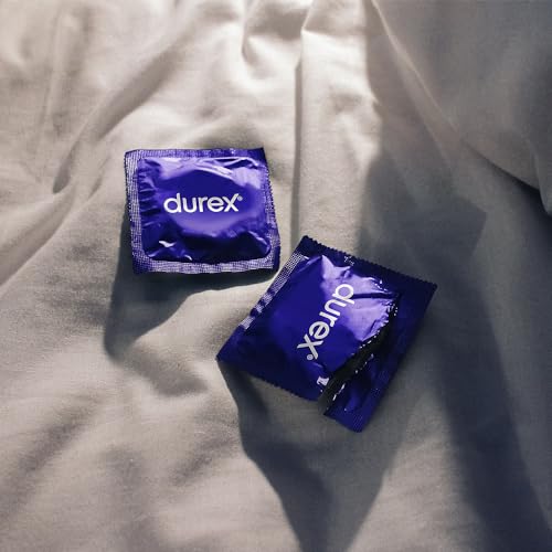 Durex Intense Condoms, Stimulating Ribbed And Dotted Condoms With Desirex Gel, Pack of 18 Condoms