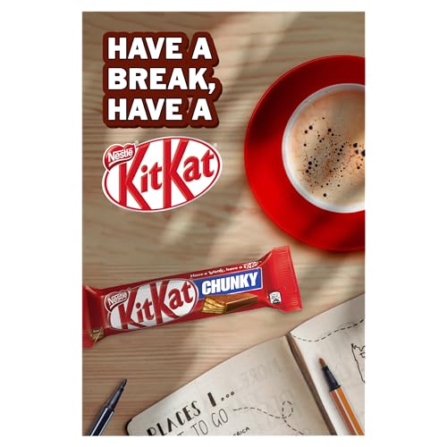 KitKat Chunky Milk Chocolate Bar Multipack, 4 x 40 g