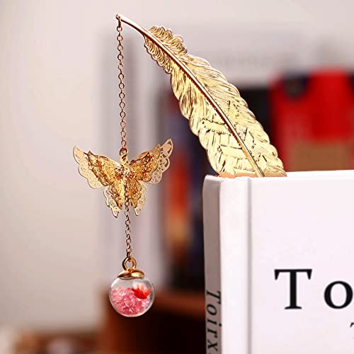 Toirxarn Metal Feather Bookmark - Perfect Gift for Mother's Day, Women's Birthdays & Teacher Appreciation, Chic Literary Accessory & Elegant Reading Aid for Readers and Book Lovers - with Gift Box