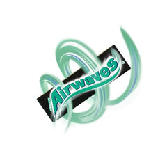 Airwaves Black Mint Sugarfree Chewing Gum, with Menthol Freshness, 30 Packs of 10 Pieces