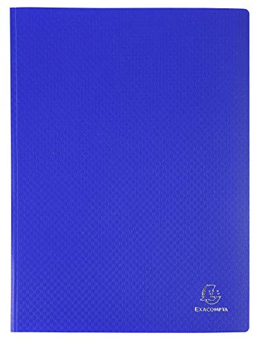 Exacompta - Ref. 8590E - 1 OPAK document cover - 90 anti-reflective grained pockets - 180 views - for A4 format - dimensions 24 x 32 cm - soft polypro cover - 8 random colors