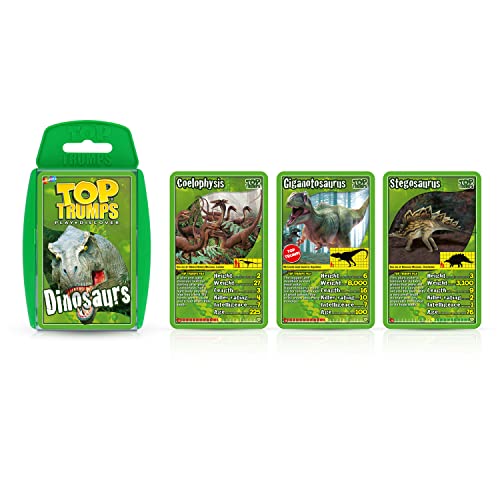 Top Trumps Dinosaurs Classics Card Game, Discover interesting facts in this educational packed game including the killer rating for a Tyrannosaurus Rex, makes a great gift for ages 6 plus