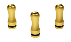 Armerah Baton 510 Drip Tip e-cig Mouthpiece Short/Aluminium/Solid 3 Pack in Gold