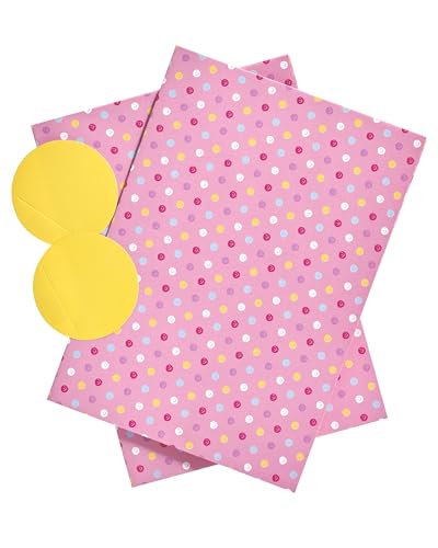 UK Greetings Wrapping Paper for Her/Friend - Pink Polka Dot Design