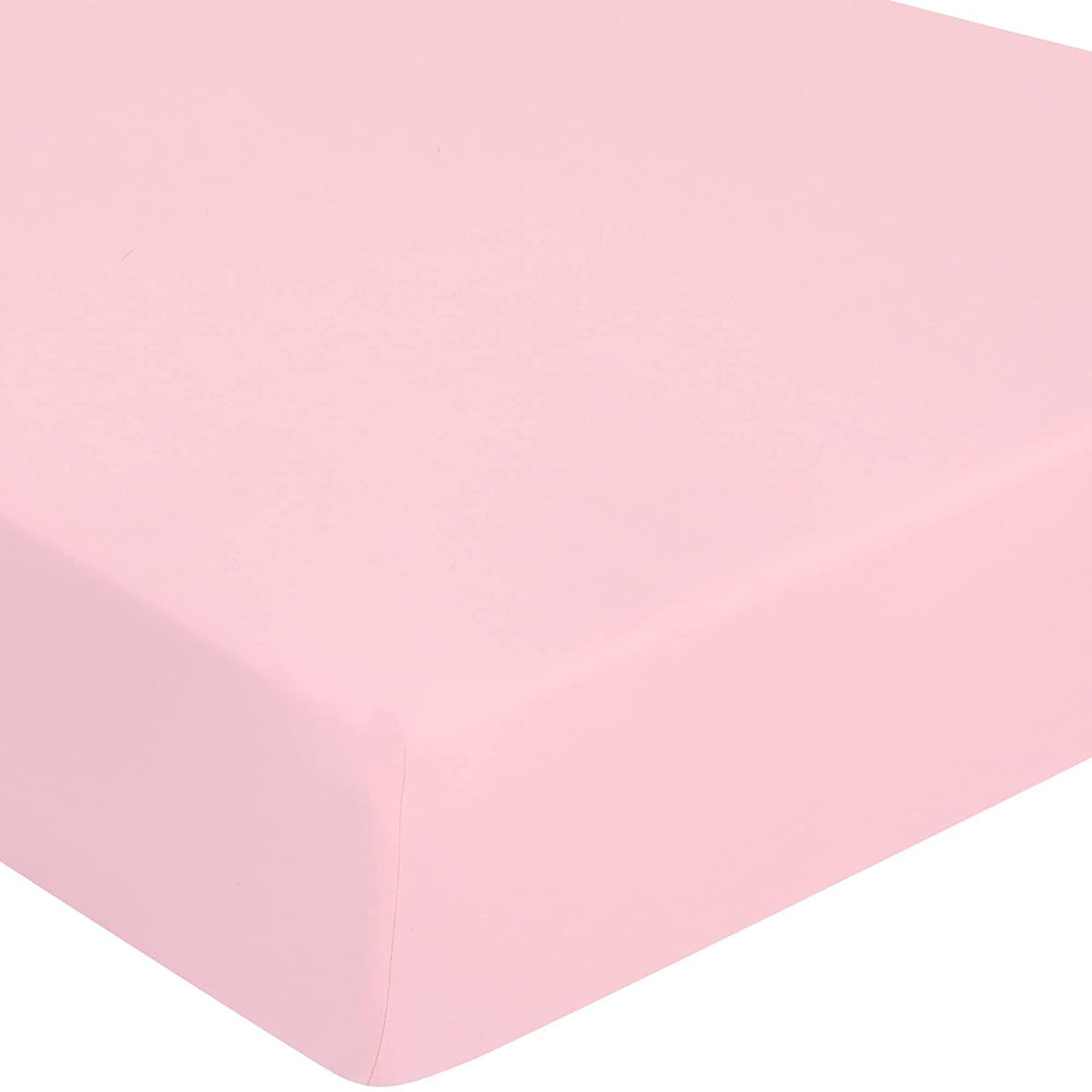 Dudu N Girlie - Cot Fitted Sheets 140 x 70cm   Bedding For Cot bed   Soft Jersey Cotton Baby Sheets 140 x 70 Fully Elasticated Skirt Breathable Easy Care (Single Pack, Pink)