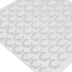 Shintop Rubber Feet Pads,128 Pieces Cupboard Door Stopper Soft Close Dampers Sticky Clear Bumper Pad for Cabinets, Doors,Drawers and Surface Protection(Cylindrical)