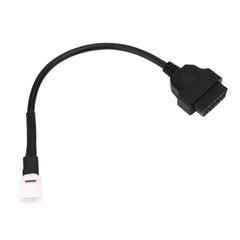 Akozon OBD2 Cable Connector, 4 Pin to OBD2 Fault Code Reader Motorcycle Scanner Diagnostic Cable Fit for Yamaha