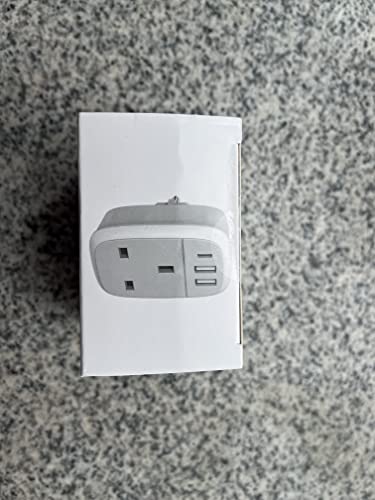 European Plug Adapter, UK to EU Euro Europe Schuko 32W USB C Fast Travel Charger Grounded USBC Adaptor Type C for Germany France Spain Turkey Greece Iceland Poland Russia Portugal Austria(Type E/F)