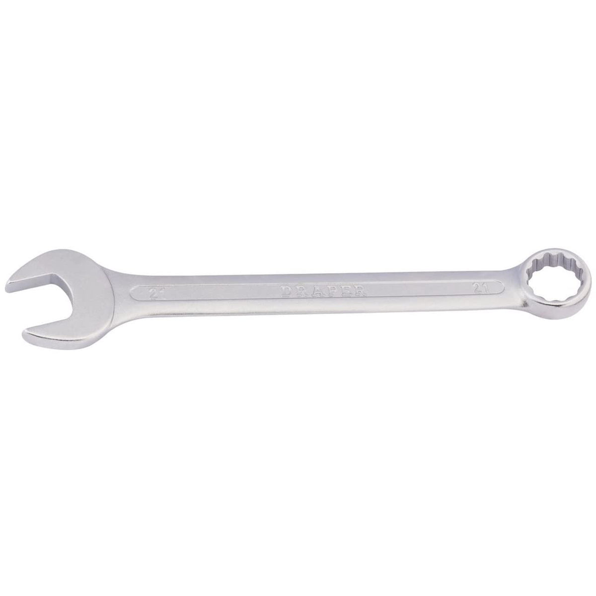 Draper Redline 21mm Spanner   Metric Combination Hand Tool   CRV Steel Chrome Plated   68069