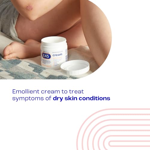 E45 Cream 350 g – E45 Cream for Dry, Irritated Skin – Moisturiser to Soothe Dry & Sensitive Skin - Dermatologically Tested Eczema Dermatitis Cream – Non-Greasy Body Face Hand Cream – Clinically Proven