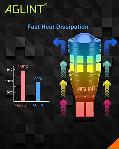 AGLINT T15 W16W LED Bulbs CANBUS Error Free 22SMD T16 955 921 912 Wedge for Car Backup Reverse Lights