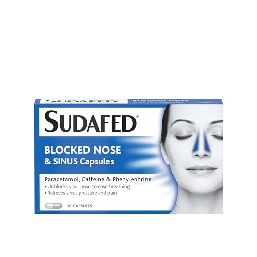 Sudafed Fever, Blocked Nose & Sinus Capsules, 16 Capsules