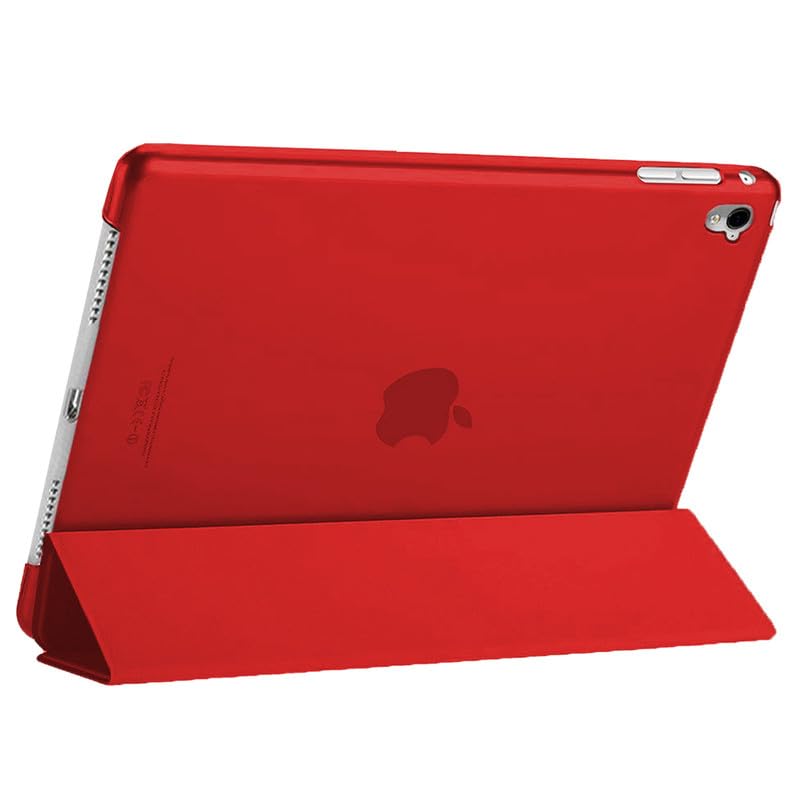 Smart Case For iPad 10.2-Inch 9th/8th/7th Generation 2021/2020/2019 with Auto Wake/Sleep Magnetic Lightweight Protective tablet cover (Red)…