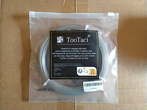 TooTaci Stainless Steel Wire,5M/1.5mm Bendable Craft Silver Stainless Steel Wire,Picture Wire, Hanging Wire for Garden wire trellis,Model Sculpting,Crafting