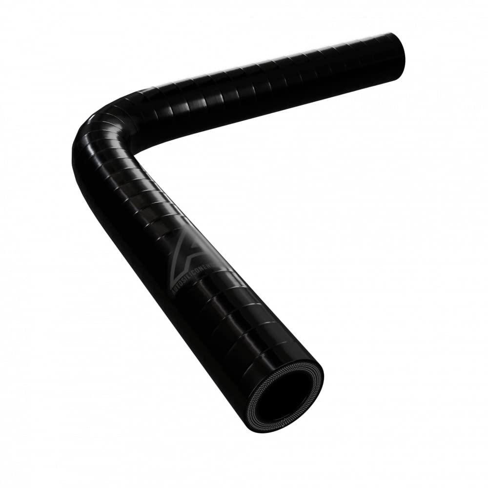 9.5mm Internal Diameter Black 90 Degree Silicone Elbow Hose