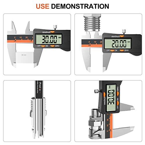 Digital Vernier Caliper, Preciva 150mm Electronic Micrometer Vernier Caliper, Measuring Tools Caliper Gauge with Mm/Inch Conversion High Precision