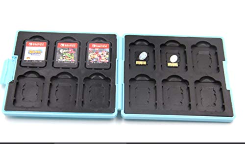 Nintendo Switch Games Case Storage Super Mario Yoshi Design Holds 12 Switch Game Cards & 12 Micro SD Cards