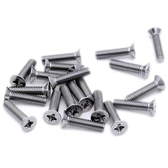 M4 (4mm x 16mm) Pozi Countersunk Machine Screw (Bolt) - Stainless Steel (A2) (Pack of 20)