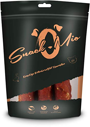 SnackOMio - Premium dog snack - crunchy duck breast fillet chew roll, grain-free, 1 pack (1 x 150g)