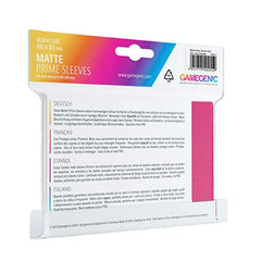 Gamegenic GGS11036ML Matte Prime Sleeves (100-Pack), Pink