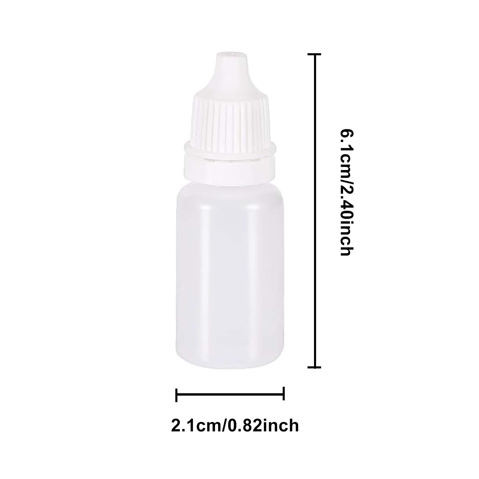 10ml/0.34oz Eye Dropper Bottles, 12 PCS Plastic Dropper Bottles, Squeezable Dropper Bottles, Translucent Bottles, Eye Liquid Empty Dropper Bottles with Cap and Removable Plug For Home, Work, Travel