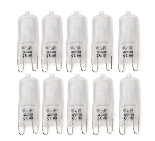 ShuoHui 10 x G9 Halogen Light Bulbs Warm White 40 W 230 V