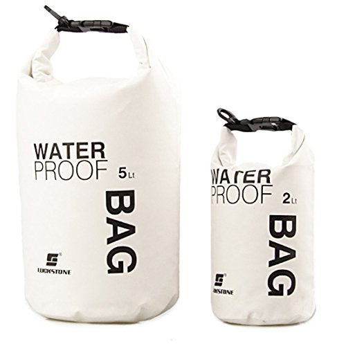 Boat Dry Bags - Blue 5L Waterproof Bag For Drifting Boating Kayaking Fishing Rafting Swimming Camping Canoeing Surfing 5 Litres