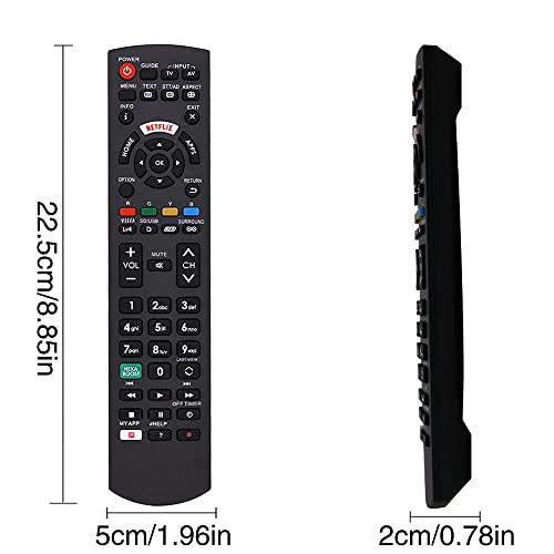 SIUMAL Replacement Panasonic TV Remote Control for All Panasonic Viera Smart TV HD LCD LED Plasma TV Panasonic Universal Remote Control with NETFLIX/MY APP/VIERA Link