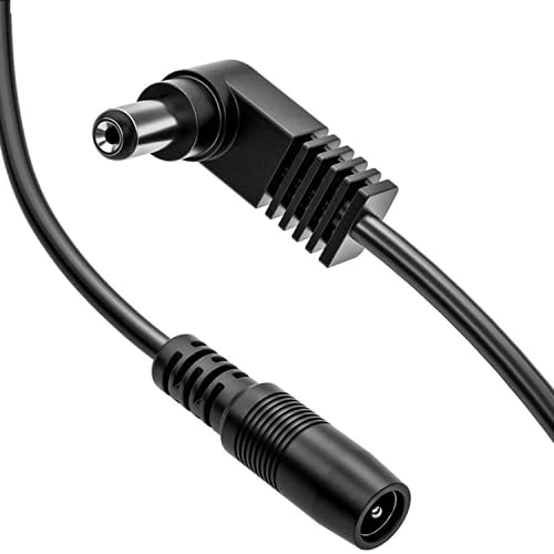 Guitar Bass Accessories 9V DC 5-Way Right Angle Plug Daisy Chain Power Cable for Guitar Pedal Power Supply Adapter,Guitar Effects Pedal Power Supply Cable,9V 2A Splitter Cord