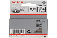 Bosch Professional 1000x Fine Wire Staple Type 53 Stainless (Textiles, Carton, 11.4 x 0.74 x 6 mm, Accessories Tacker, Staple Gun)