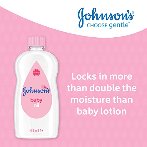 Johnson's Baby Baby Oil, Pink, 500 ml (Pack of 1)