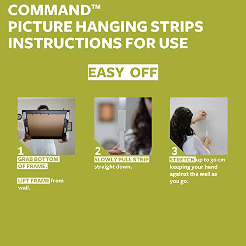 Command Picture Hanging Strips, 4 x 2 Small and 8 x 2 Medium Adhesive Strips - For Pictures & Frames in Different Sizes - Damage Free Hanging