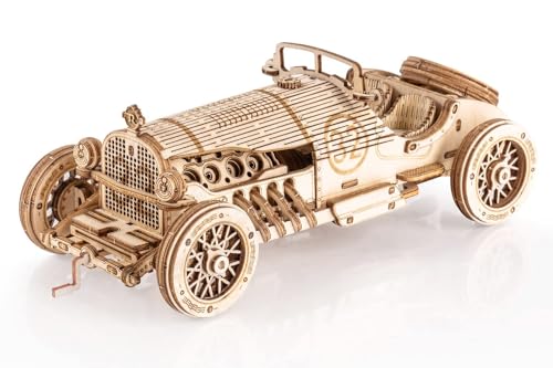 ROWOOD Car Wooden Model Kits for Adults to Build, 3D Wooden Puzzle Car, Vehicle Building Kits, DIY Crafts Kit, Creative Gift for Christmas