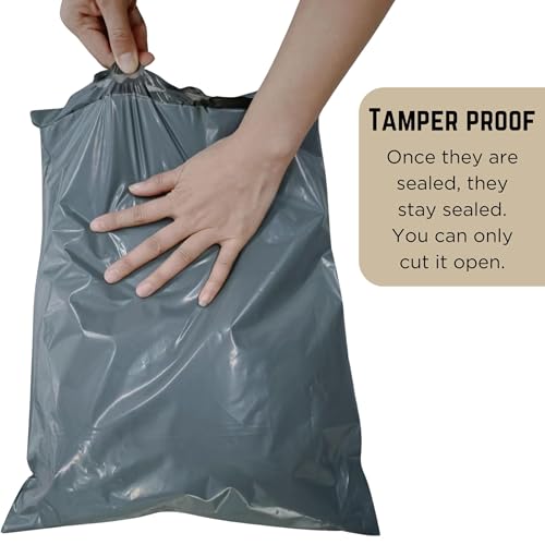 Double Dragon 100 Mixed Size Self-Seal Mailer Bags   Tamper-Proof Plastic Packaging for Mailing, Postage, Shipping & Delivery   4 Sizes   Small to Large   25 each (Pack of 100)