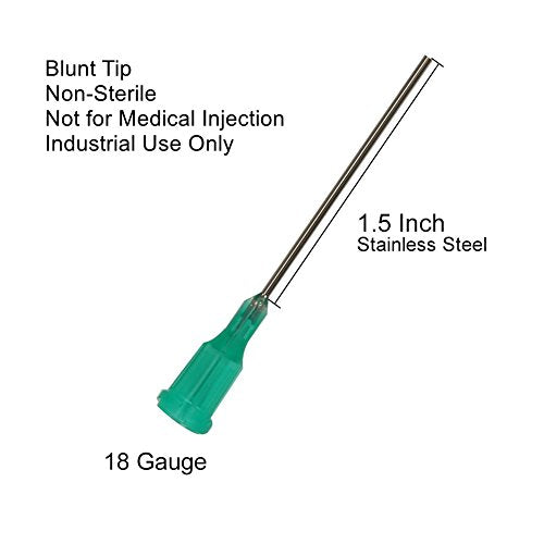 Shintop 60ml Syringes with 18G 1.5'' Blunt Tip Needles for Liquids, Oil or Glue Applicator (Pack of 10)