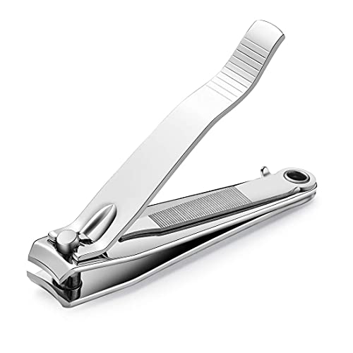 1Pc Heavy Duty Nail Clipper, Stainless Steel Toe Finger Nail Clippers Cutter For Men Women