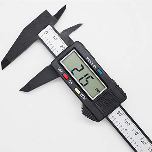 Electronic Digital Caliper 150mm 0-6 inches Vernier Caliper Measuring Tool Large LCD Screen Auto-Off Feature Inch and Millimeter Conversion,with Battery, Water Resistant,Household DIY