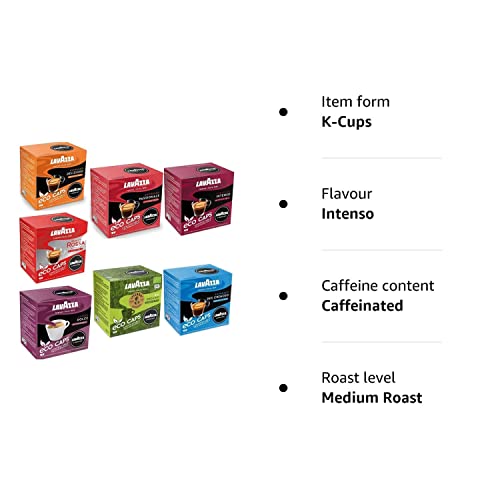 Lavazza A Modo Mio Eco Coffee Pods. All 7 Blends Variety Pack (112 Capsules) Including Intenso, Passionale, Delizioso, Dolce and Many More