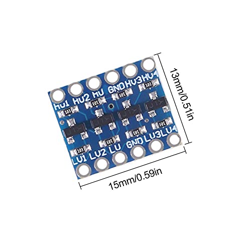 RUNCCI-YUN 15pcs 4 Channels IIC I2C Logic Level Converter Bi-Directional Module 3.3V to 5V Shifter for Arduino (Pack of 15)