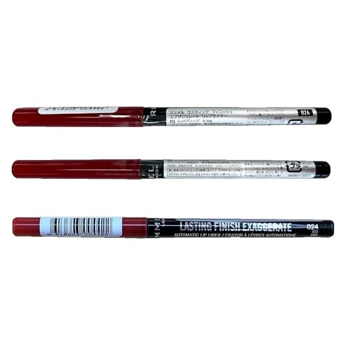 Rimmel London Lasting Finish Exaggerate Lip Liners, 024 Red Diva, 4g