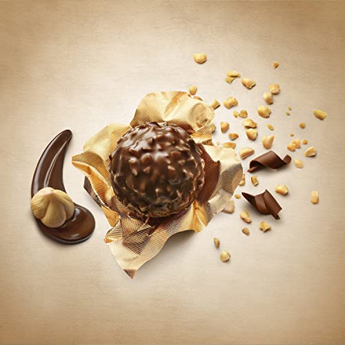 Ferrero Rocher Pralines, Chocolate Gift, Easter Chocolate, Birthday Gifts, Large Chocolate Box Covered in Milk Chocolate and Nuts, Box of 42 (525g)